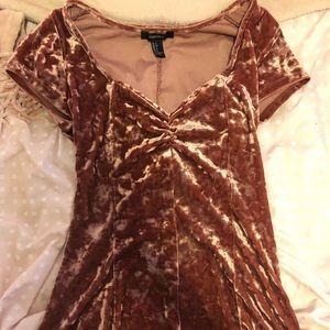 Forever 21 velvet dress